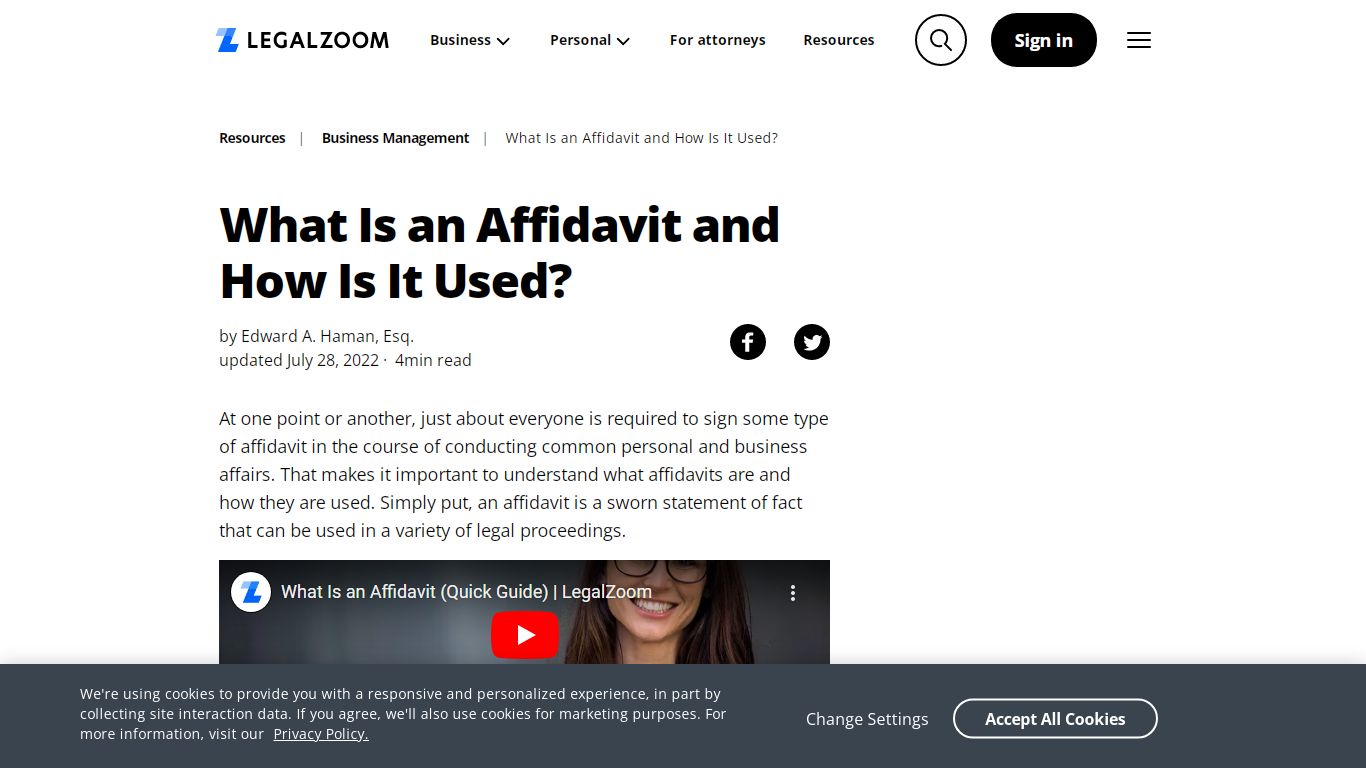 What Is an Affidavit and How Is It Used? | LegalZoom